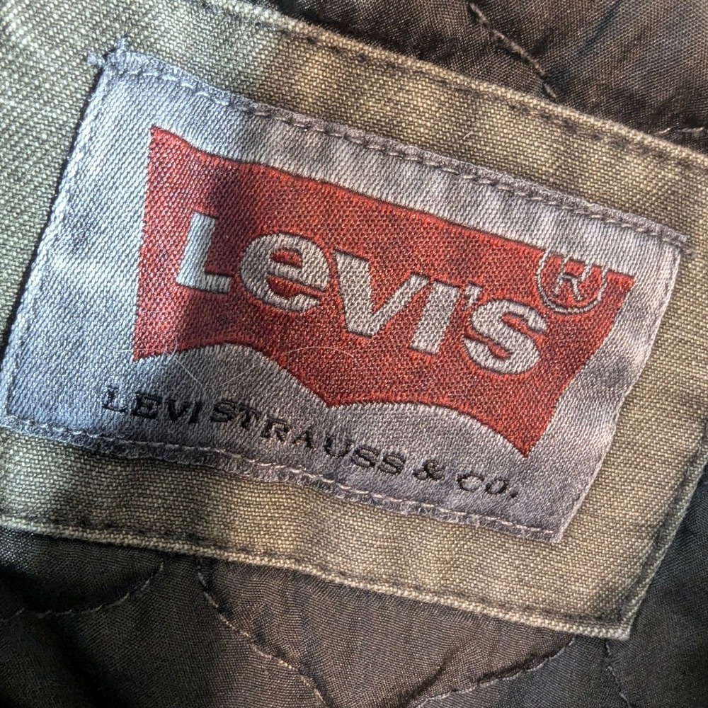 Levi Strauss & Co Utility Jacket Men's L Olive Green READ - Picture 7 of 16